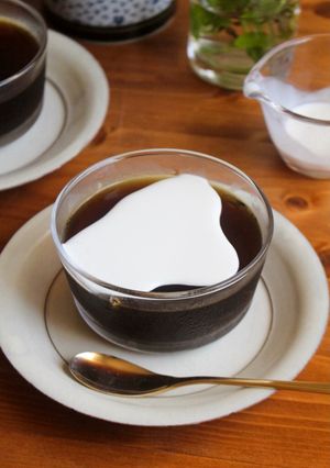 冷んやり♪ほうじ茶ゼリー-レシピのメイン写真
