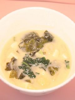 豆乳みそ汁【学校給食】-レシピのメイン写真