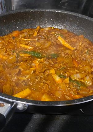 季節の野菜を使用した無水カレー-レシピのメイン写真
