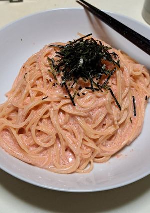 明太子クリームパスタ-レシピのメイン写真