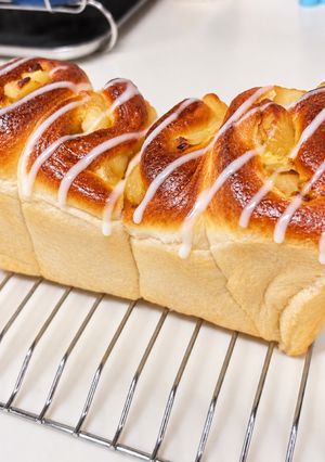 食パン型で♪アップルリング風ちぎりパン-レシピのメイン写真