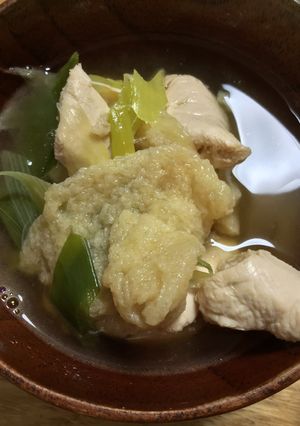 南関揚げと鶏肉とねぎの煮もの-レシピのメイン写真