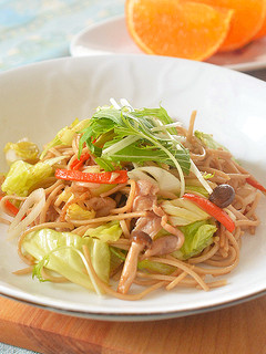 和蕎麦で “焼きそば”味付けは麺つゆ-レシピのメイン写真