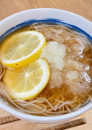 大根おろしとレモンの素麺-レシピのメイン写真