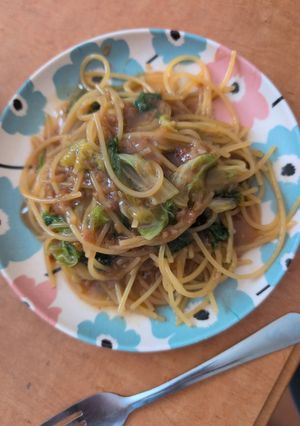 そぼろと白菜のガーリック餡掛け煮込みパス-レシピのメイン写真