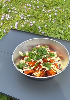 厚揚げの韓国風ねぎマヨ焼き-レシピのメイン写真