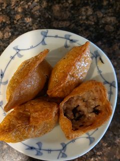 玄米ご飯のいなり寿司 梅の実ひじき入り-レシピのメイン写真