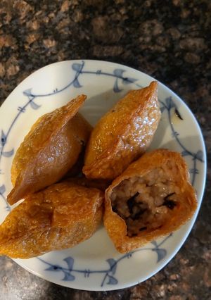 玄米ご飯のいなり寿司　梅の実ひじき入り-レシピのメイン写真