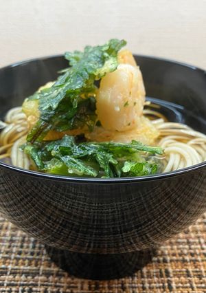 年末年始に!海老と春菊のかき揚げ-レシピのメイン写真