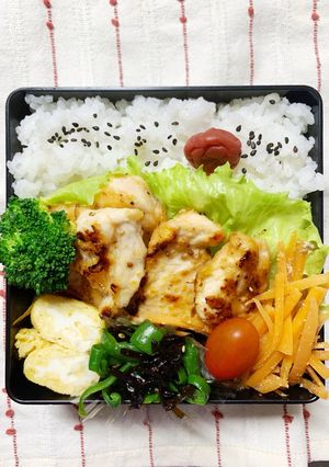 7/16鶏胸肉のマスタード焼き弁当-レシピのメイン写真