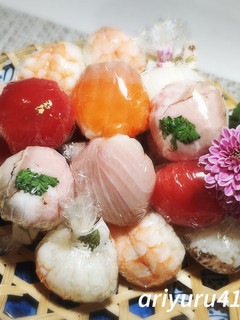 手まり寿司-レシピのメイン写真