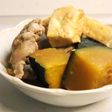 豚肉レンジかぼちゃ厚揚げのシンプルな煮物