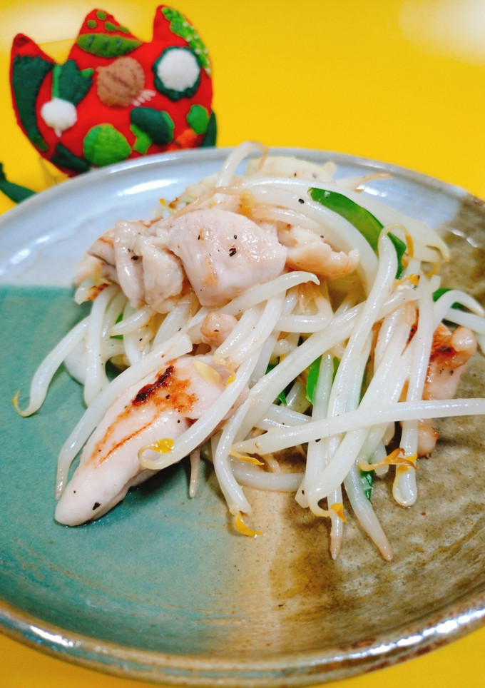 鶏肉ともやしの塩炒め-レシピのメイン写真