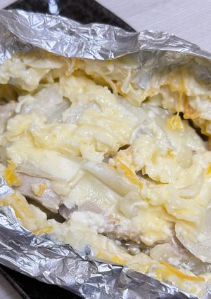 簡単　鶏のホイル蒸し-レシピのメイン写真