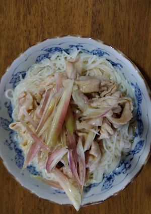 酢とわさびでさっぱり♡肉そうめん-レシピのメイン写真
