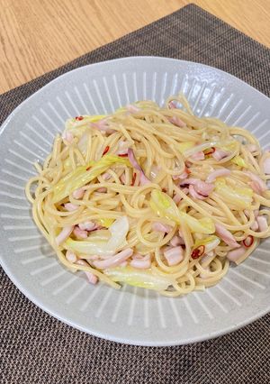 イカの塩辛のペペロンチーノ-レシピのメイン写真
