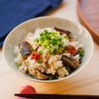 いわし缶と梅の炊き込みご飯