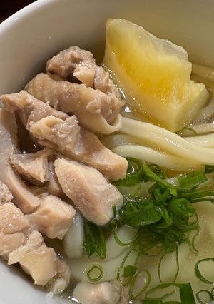 レンジで簡単⭐︎うま塩鶏うどん-レシピのメイン写真