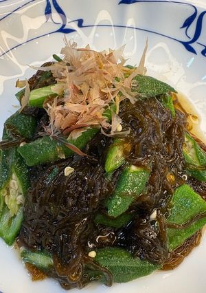 【超簡単副菜】もずくとオクラの和え物-レシピのメイン写真