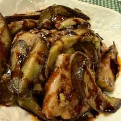 รูปของ 豚肉とナスのソテー　バルサミコソース