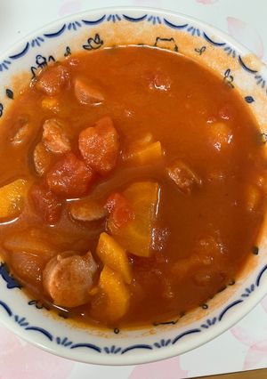 ウィンナーのトマトスープ-レシピのメイン写真