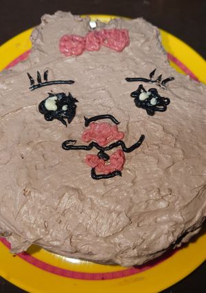 年賀キャラケーキ（おぱんちゅうさぎ）-レシピのメイン写真