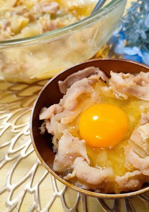 火を使わない！電子レンジで簡単豚丼♪-レシピのメイン写真