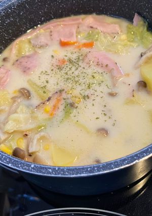 田舎風ほっこりミルクスープ-レシピのメイン写真