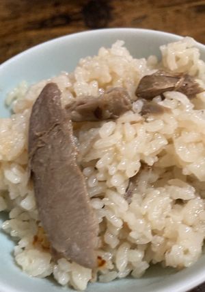 鮪のカマの炊き込みご飯-レシピのメイン写真