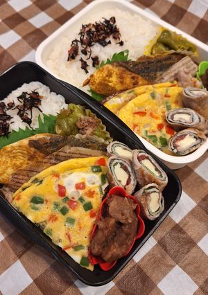 高１男子とパパの弁当241021-レシピのメイン写真