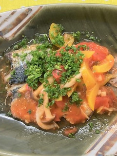 鰯(いわし)のトマトソースかけ-レシピのメイン写真