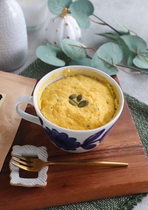 罪悪感ゼロ！カボチャと甘酒のカップケーキ-レシピのメイン写真