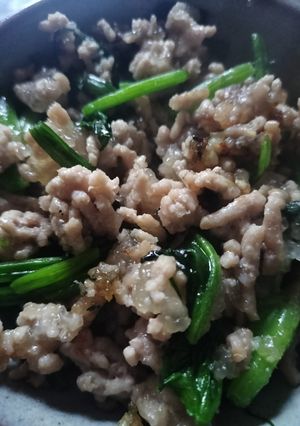 †挽き肉ほうれん草あるもので時短おかず†-レシピのメイン写真