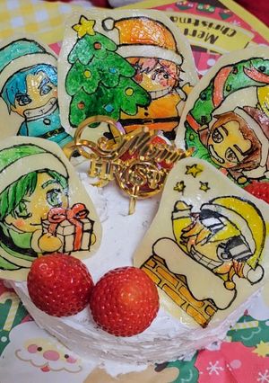 リアルピースクリスマスケーキ～♪2024-レシピのメイン写真