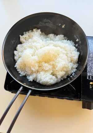 人中華鍋SFで炊飯-レシピのメイン写真