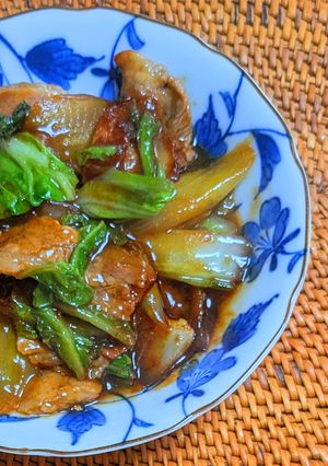 白菜と豚バラ肉のオイスターソース炒め-レシピのメイン写真
