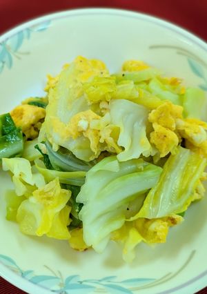 春キャベツの卵炒め-レシピのメイン写真