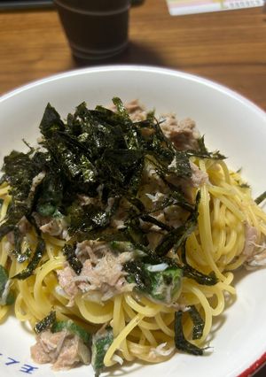 ツナとしらすの和風パスタ-レシピのメイン写真