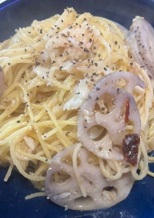 白身とレンコンのペペロンチーノ-レシピのメイン写真