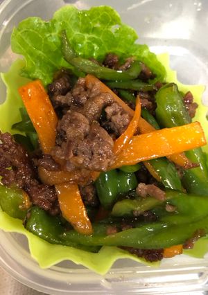ひき肉の青椒肉糸風-レシピのメイン写真