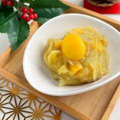 A picture of 焼き芋で栗きんとん.