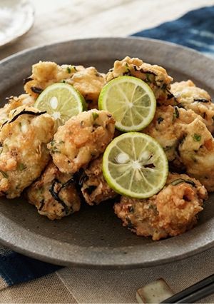 簡単!混ぜて揚げるだけ!豆腐と海老のふわり揚げ-レシピのメイン写真