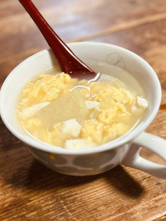 *くずし豆腐と大根のたまごスープ*-レシピのメイン写真