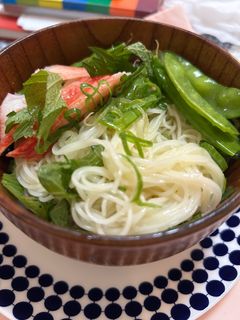 麺つゆなし 簡単おいしいサラダそうめん-レシピのメイン写真