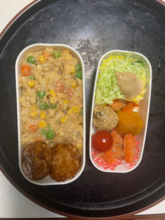 レンジさっぱりクリーミー梅味噌炒飯弁当-レシピのメイン写真