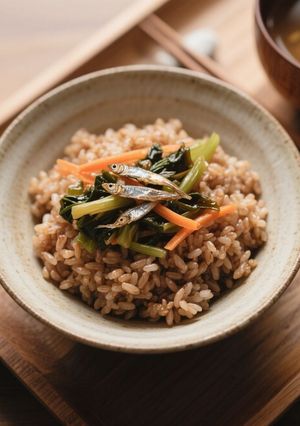 高菜とじゃこの和風炊き込みごはん-レシピのメイン写真