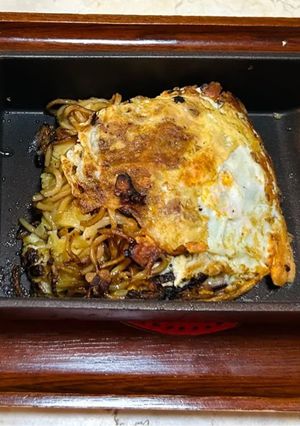 【健康介護】玉子焼きパンでモダン焼き-レシピのメイン写真