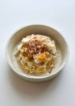里芋と卵の、あたたかい和風ポテトサラダ。-レシピのメイン写真
