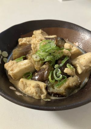 茄子と豆腐の胡麻だれ煮-レシピのメイン写真