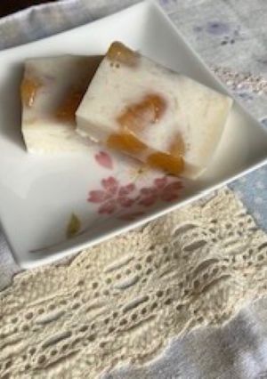柿のミルク寒天-レシピのメイン写真
